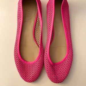J.Crew Hot Pink Ballet Flats